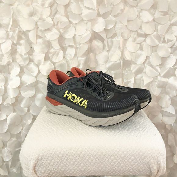 Hoka One One Other - Hoka One One BONDI 7 Mens 13EE 2E Dark Grey Running Sneakers Shoes *No INSOLES*